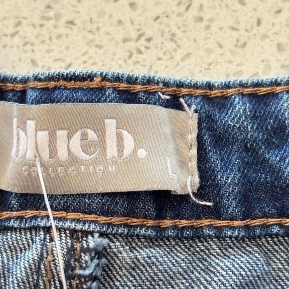 Blue B. Rhinestone Jeans Womens Large Bling Rodeo Western Equestrian Wide Leg - Picture 13 of 15